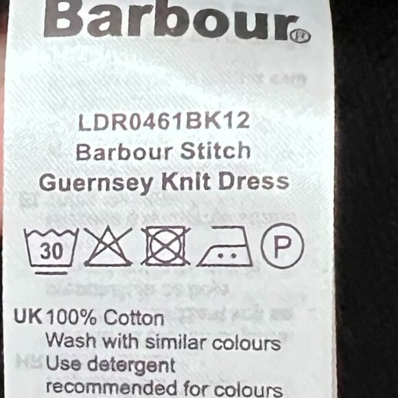 Barbour Guernsey Sweater Dress in Black Size 12 - Picture 7 of 10
